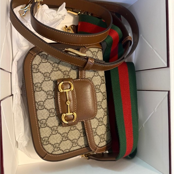 Gucci Horsebit 1955 small shoulder bag with 2  strap. - Picture 3 of 3